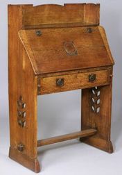 Arts and Crafts Oak Dropfront Desk